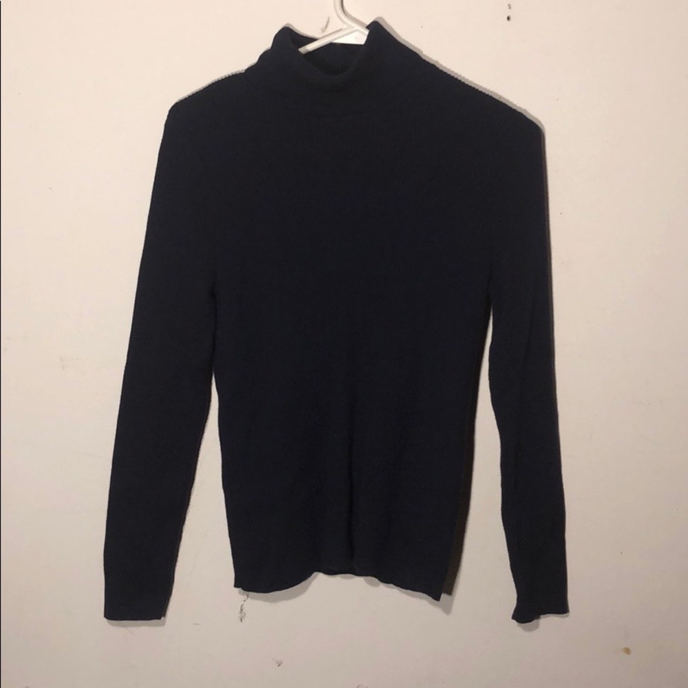 TALBOTS navy turtleneck